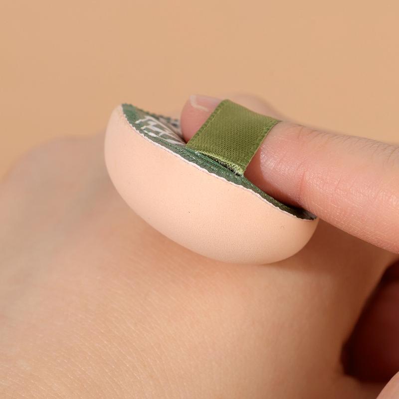Product Introduction of 2 Pcs Mini Finger Powder Puffs Face Concealer Cream Foundation Cosmetics Cotton Candy Puff Dry Wet Dual-use Makeup Tools 13