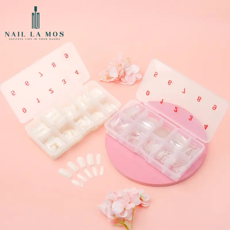 Móng úp chân phom vuông dài - Móng úp chân dài dùng được cho tay và chân (Hộp 500 móng đủ size) 5