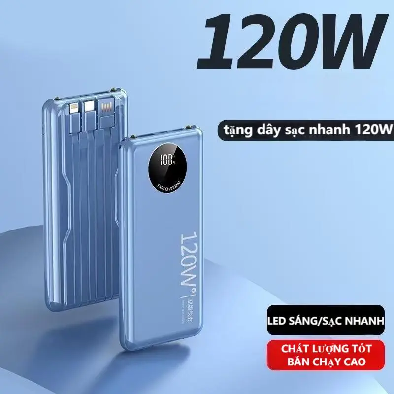 Pin 50.000mAh Sạc Dự Phòng 80.000mAh - Sạc Nhanh 120W, Có Led 4 Chế Độ 3