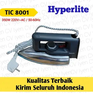 Seterika Hyperlite TIC 8001 / seterika stainless / seterika murah