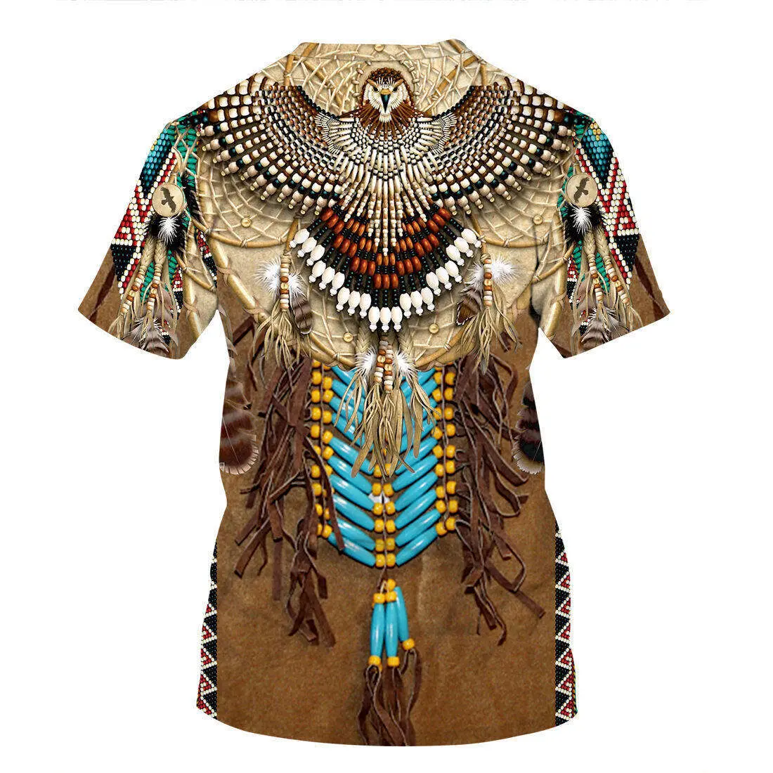 Áo Thun Nam, Phong Cách Bohemian, Thiết Kế Ấn Độ Co Giãn 3D, Thời Trang Đường Phố Cặp Đôi, Áo Thun Quần Áo