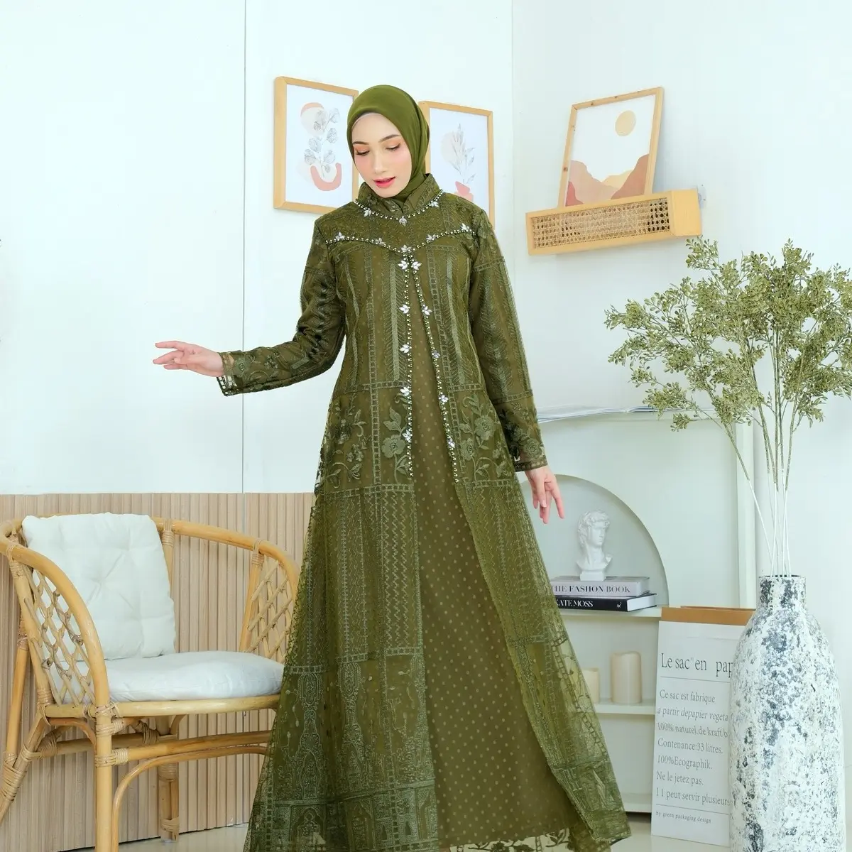 Kinan Dress Gamis Tille Bordir Payet  Etnic Gamis Murah Gamis Kekinian Mewah Gamis Lamaran Gamis Terbaru Gamis Viral Gamis Buka Pintu Gamis Semi Outer Dress Pesta Gamis Kondangan Gamis Kebaya Muslim Wanita Tunik Motif Mutiara
