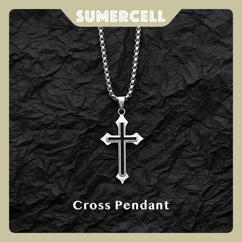 Cross necklace for men and women Instagram trendy hip-hop couple party pendant personalized necklace ankh  necklace