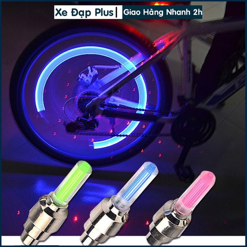  Đèn xe đạp gắn van xe đạp xe máy   bộ 2 cái   D25 