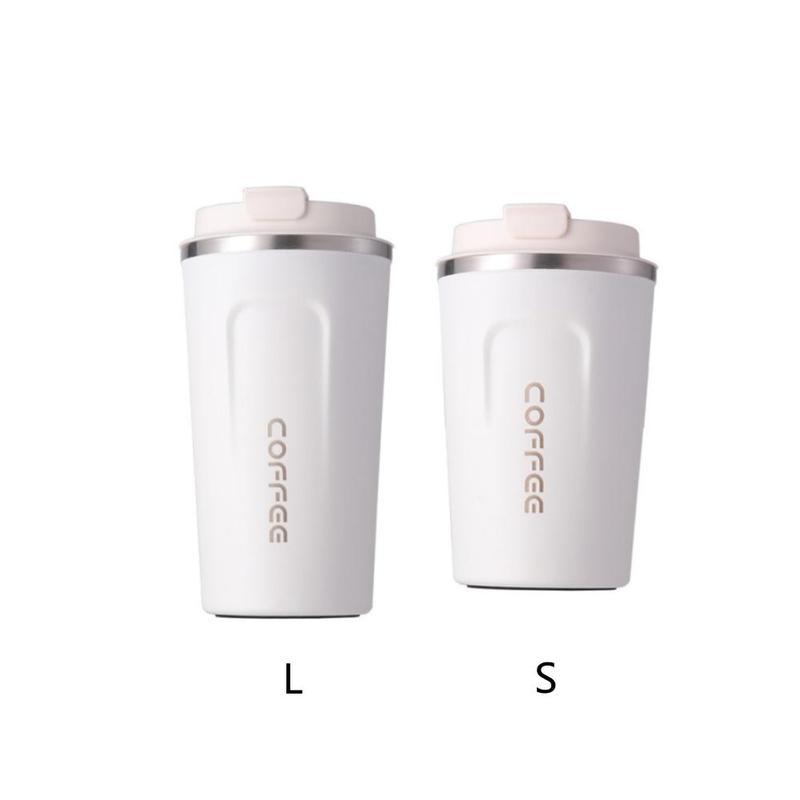 Vacuum Flask, 1 Count Double Wall Insulated Water Bottle, Convenient Stainless Steel Coffee Cup for Home Office 2