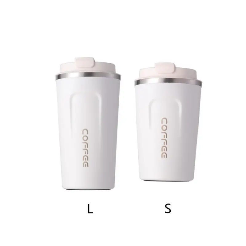 Vacuum Flask, 1 Count Double Wall Insulated Water Bottle, Convenient Stainless Steel Coffee Cup for Home Office 2