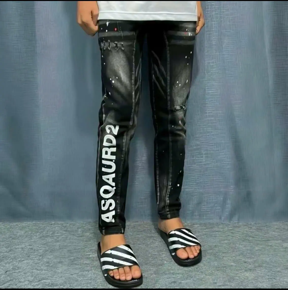 Quần jean nam đính cúc boy phố ASQ,chuẩn form,chất vải dày dặn,co giãn 4 chiều mẫu mới nhất(size 27-32) Menswear Pants có túi quanjeans  namsale