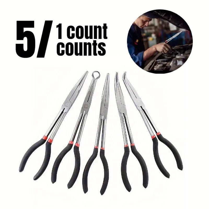 Long Nose Pliers Set, Industrial Use Extended Long Nose Pliers, Curved Nose Long Nose Pliers, Rugged and Durable Pliers Set 0
