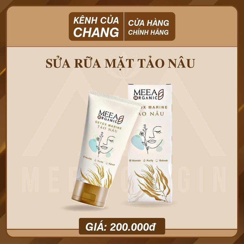 Sữa Rửa Mặt Detox Marine Tảo Nâu MEEA  100ml - Hỗ Trợ Làm Sạch Sâu 