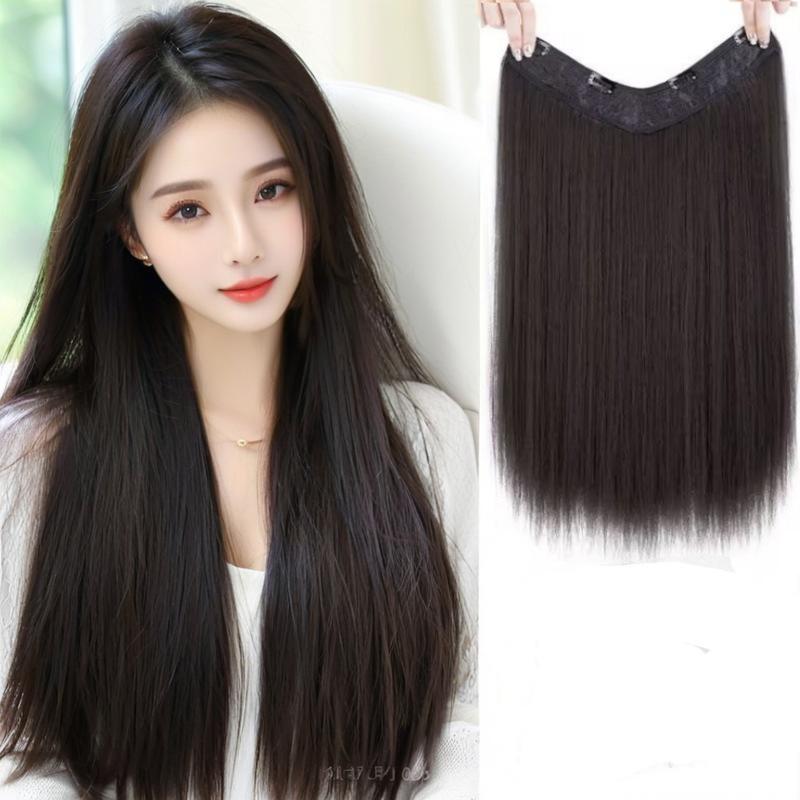 Tóc kẹp 6 phím HANNA dáng thẳng tự nhiên - Tóc kẹp Hằng Hanna