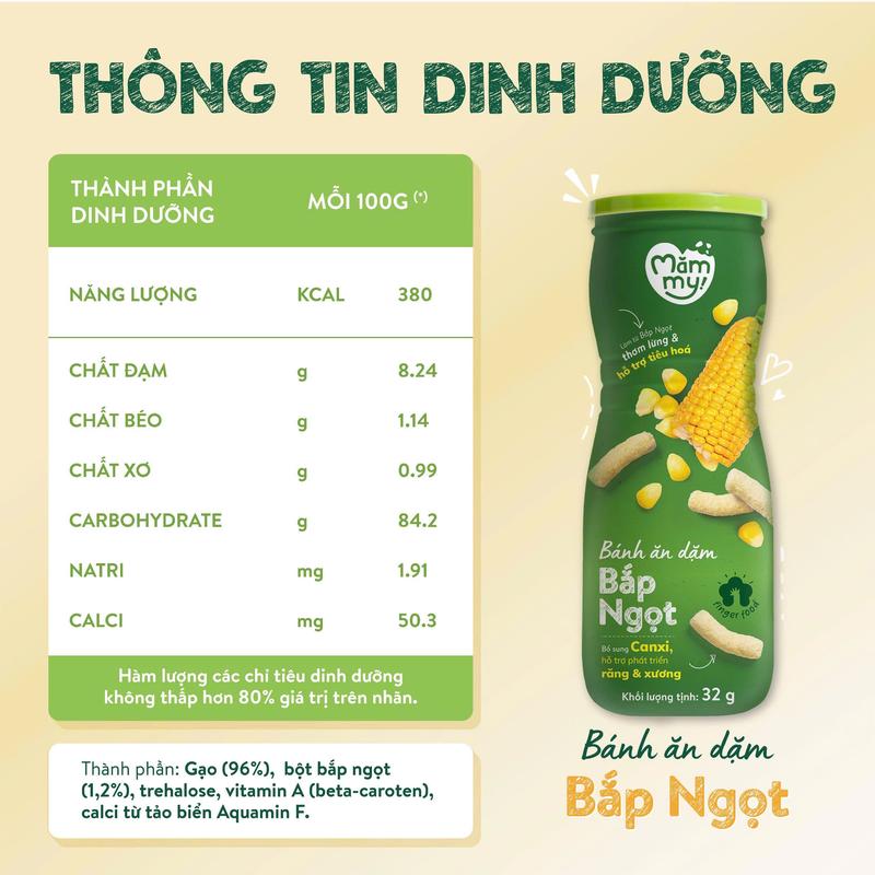 Bánh ăn dặm hũ Mămmy vị trái cây và rau củ giúp hỗ trợ tiêu hoá cho bé 6 tháng tuổi, hũ 32-50g bánh  ăn  vặt  đủ  loại  cho  bé bánh  ăn  dặm  gerber  vị  phô  mai 8