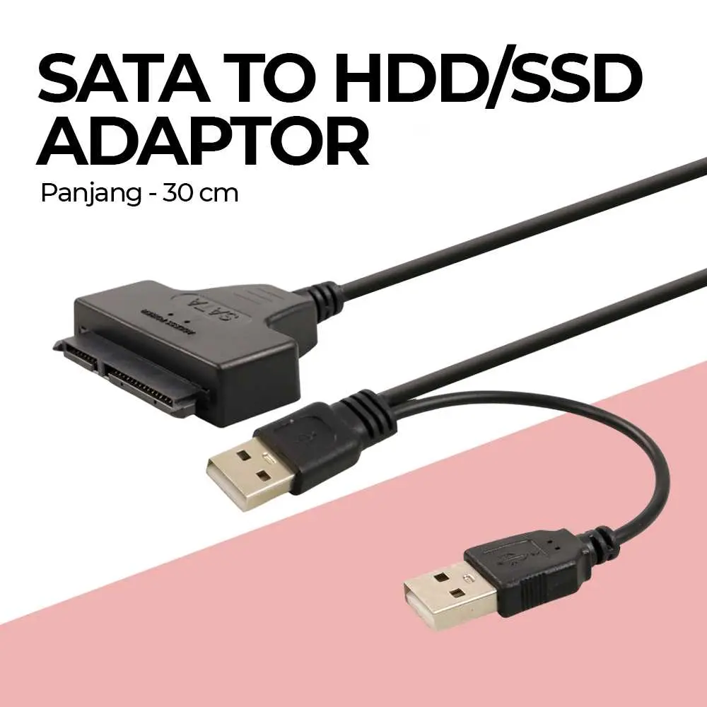 Kabel Adaptor SATA to USB 2.0 Converter HDD/SSD 2.5 Inch 30cm