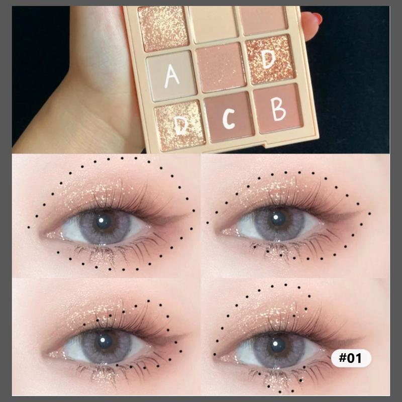 DIKALU 901 EYESHADOW HIGHLIGHTER 9 COLORS BLOOMING 3