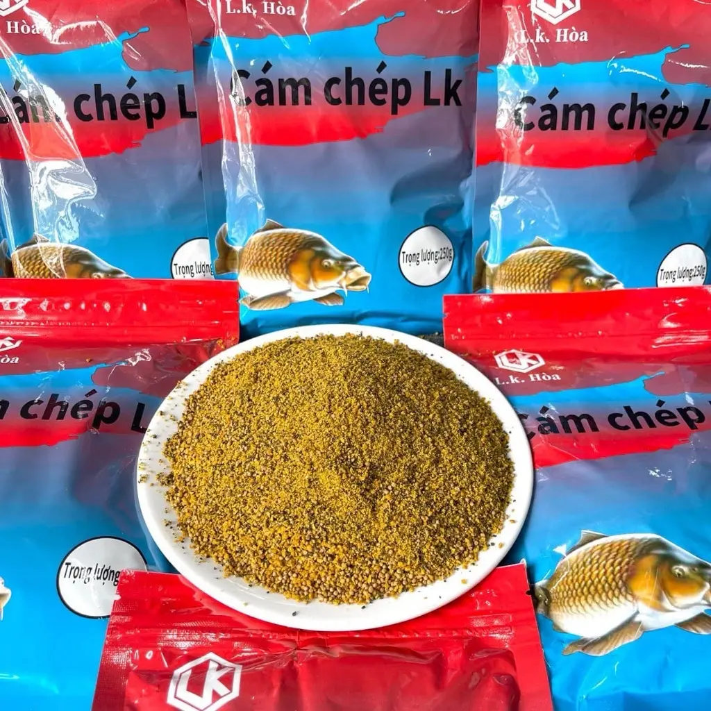 Mồi Câu Cá Chép LK Hoà 250Gr mồi  câu Fishing Đồng