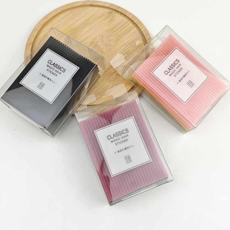  Hộp 10 Miếng Dán Tóc Giữ Tóc Tiện Dụng Nhỏ Gọn Không Đau Đầu Phụ Kiện Tóc CLASSICS Magic Hair Sticker Dễ Thương Thời Trang Ngọt Ngào Thanh Lịch Kích Thước 9cm x 6cm Hộp 10cm x 7cm Chất Liệu Nhựa Cho Phụ Nữ Trẻ Em Gái 