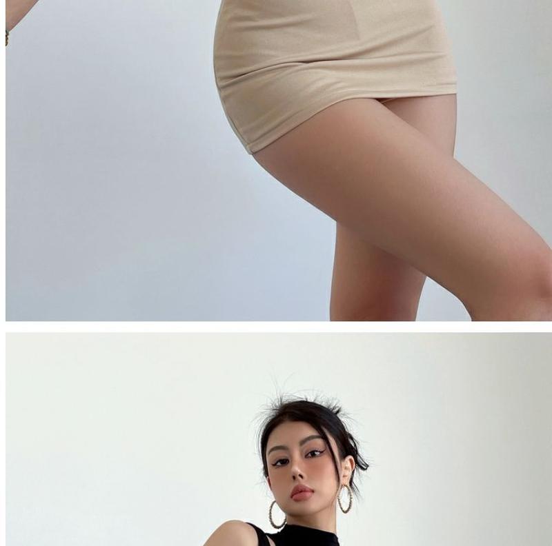 Product Introduction of Váy Bodycon, Gợi Cảm Và Nóng Bỏng, Hình Chữ V, Cạp Thấp, Màu Đen, Bó Sát Và Ôm Sát, Váy Ngắn Kiểu Mỹ, Co Giãn, Váy Chữ A, Giá Rẻ Cho Phụ Nữ 27