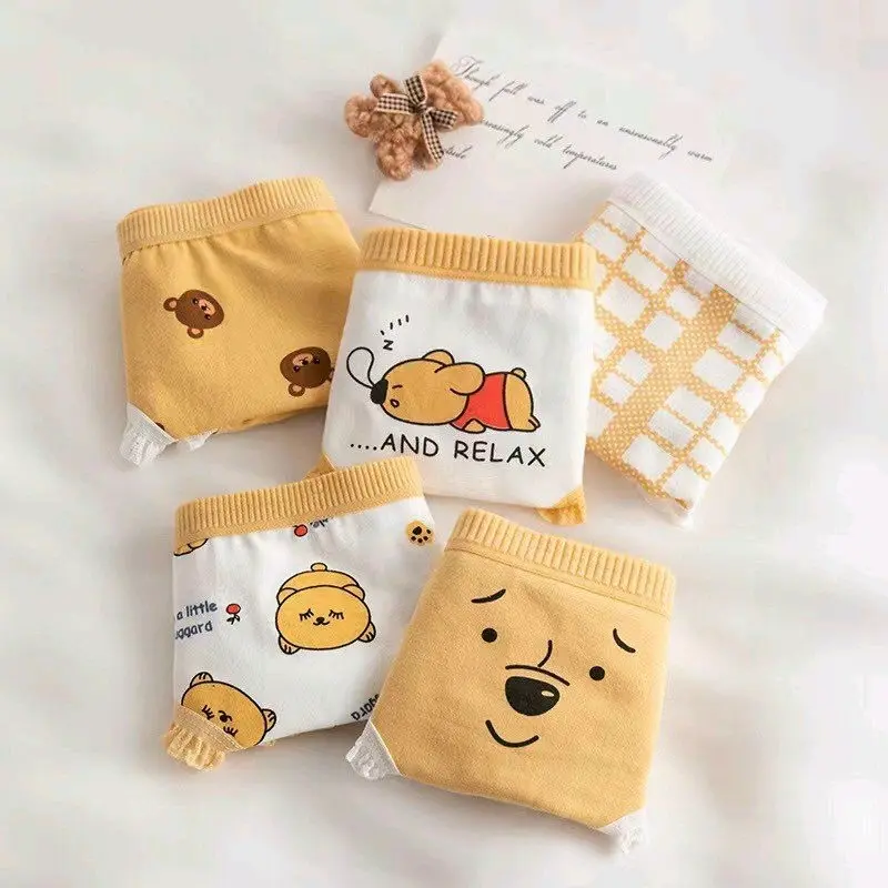 Lố 10 Quần Lót Cotton Mềm Hoạ Tiết CuTe Nữ Women 3