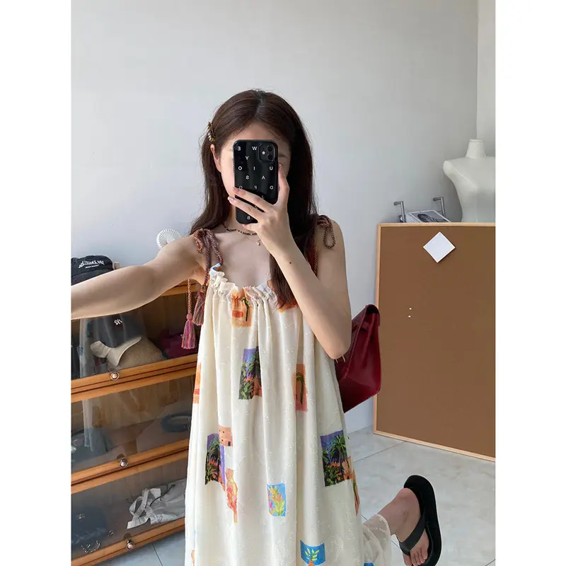 green emerald velvet dress 2024 Elegant Flower Print Suspender Dress Women Fashion Off Shoulder  Backless Midi Dresses Chic Female Party Club Vestidos main image 0