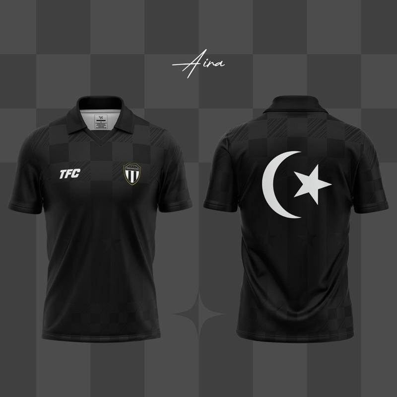 Product Introduction of TFC Black Jersey Terengganu Retro Collar Unisex Shirt 3