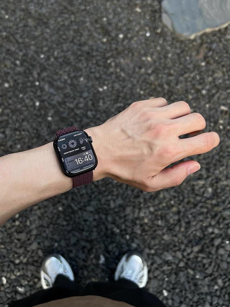Product Introduction of Magnetic Woven Nylon Strap, for Apple Watch Band, Compatible with Applewatch456iwatch789se, New iwach 32