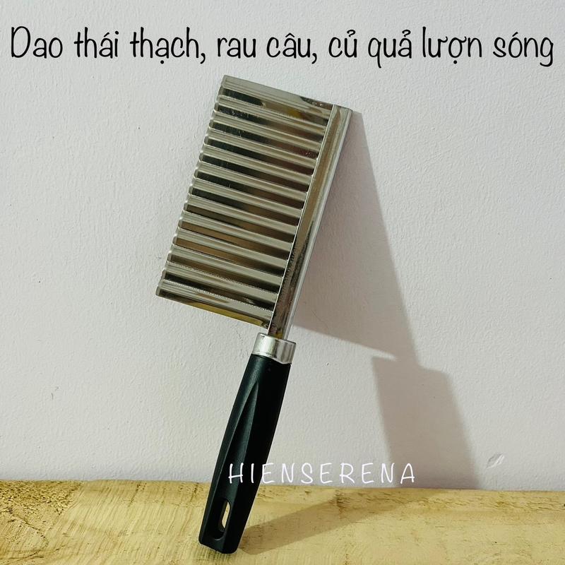 Dao cắt thạch rau câu, thạch trà sữa - Thái rau củ quả lượn sóng - Dụng cụ nhà bếp, chất liệu inox 304