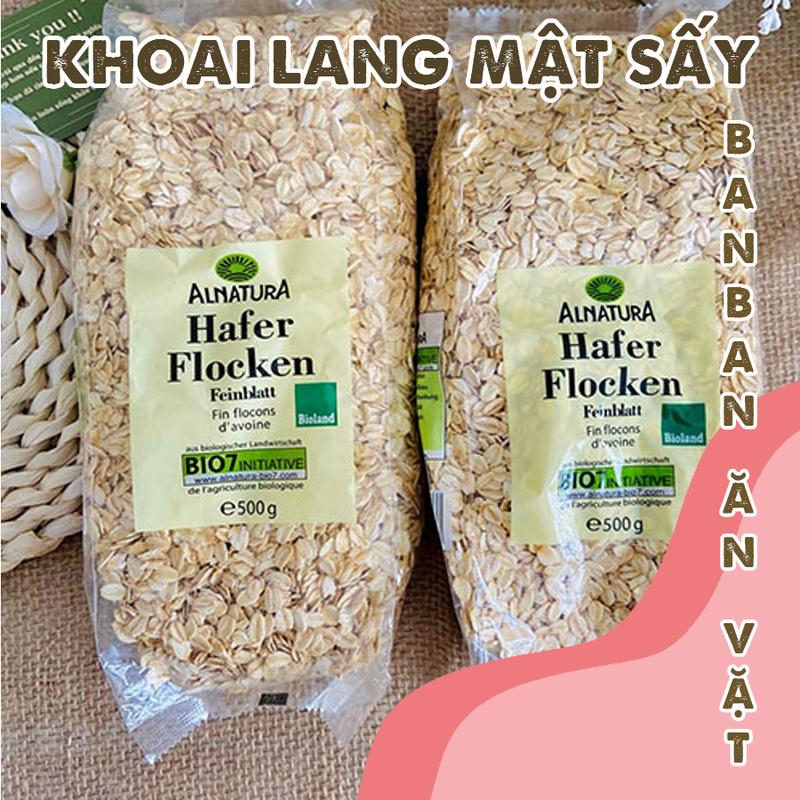  Yến mạch cán dẹt cán vỡ Yến mạch Hafer cán dẹt  yến mạch tươi   gói 500gr cuả Đức 