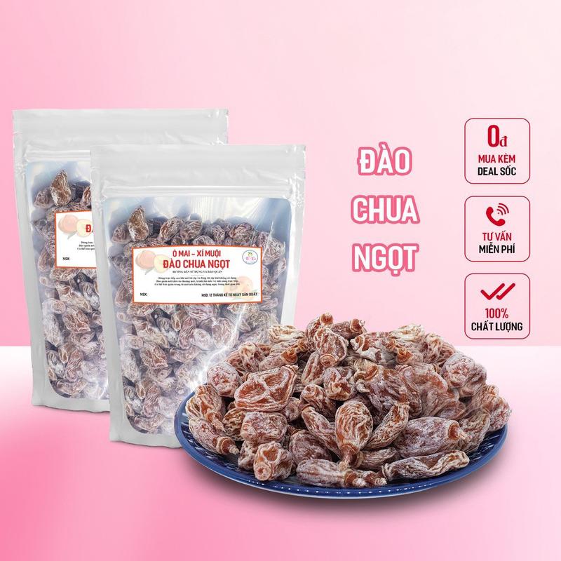 2 Gói Ô Mai Không Hạt Chua - Mặn - Ngọt - Xí Muội Thịt Mỗi gói 100g