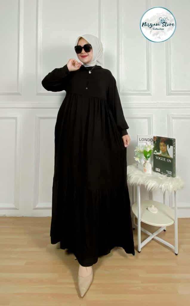 Product Introduction of ShirtDress  Gamis Jubah Hoodie Terbaru Wanita Oversize Katun Rayon Twill Muslim Midi 22
