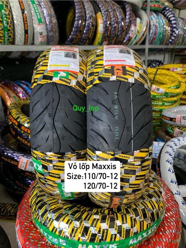  Vỏ lốp Maxxis lắp cho Vespa Sprint Grander size 110 70-12 120 70-12 MA-WG 