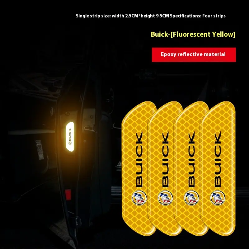 Car reflective car sticker warning sticker suitable for Buick Verano Micro Blue 6 Micro Blue 7 Enclave GL8 GL6 rearview mirror bumper reflective sticker car protective equipment