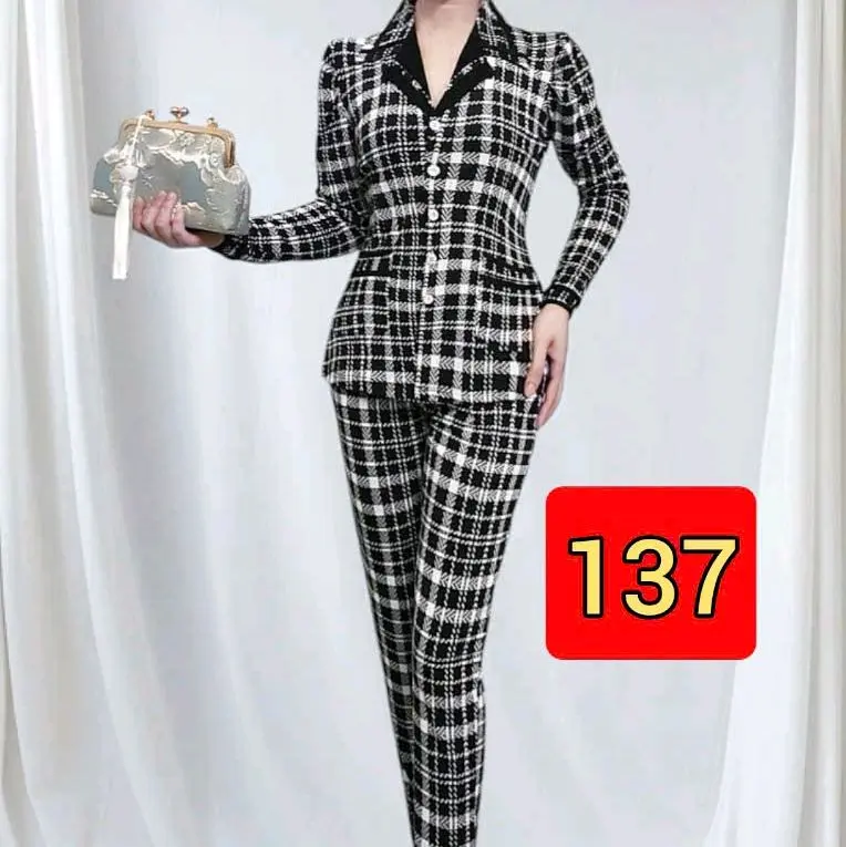 Đồ bộ pijama tay dài phối cổ kiểu, bộ thiết kế chất thun ati dày dặn co giãn
