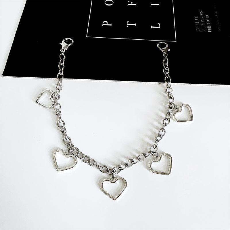 Dây Chuyền Giày Charm Ngôi Sao Trái Tim Rỗng Phụ Kiện Giày Y2k, 1 Chiếc, Thích Hợp Cho Bốt, Giày Vải, Đồ Trang Trí Khóa, Thời Trang 3