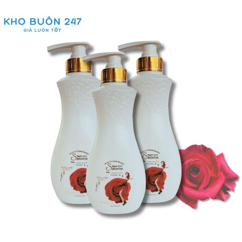 COMBO 3 Sữa Tắm Nước Hoa Salome 500ml Sữa Tắm Bông Hồng Đỏ