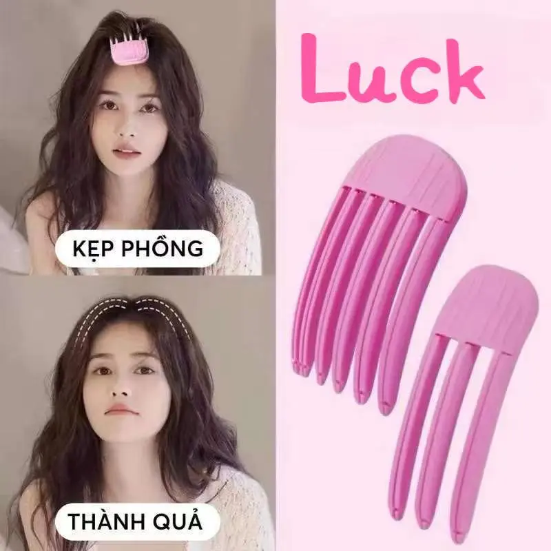 [Bán chạy] Lược Làm Phồng Chân Tóc, Kẹp Tạo Phồng Chân Tóc Mái Thời Trang Hàn Quốc 3 Răng - 6 Răng Cho Nam Nữ   Kẹp tóc đệm kiểu tóc gió phiên bản nâng cấp 2.0 0