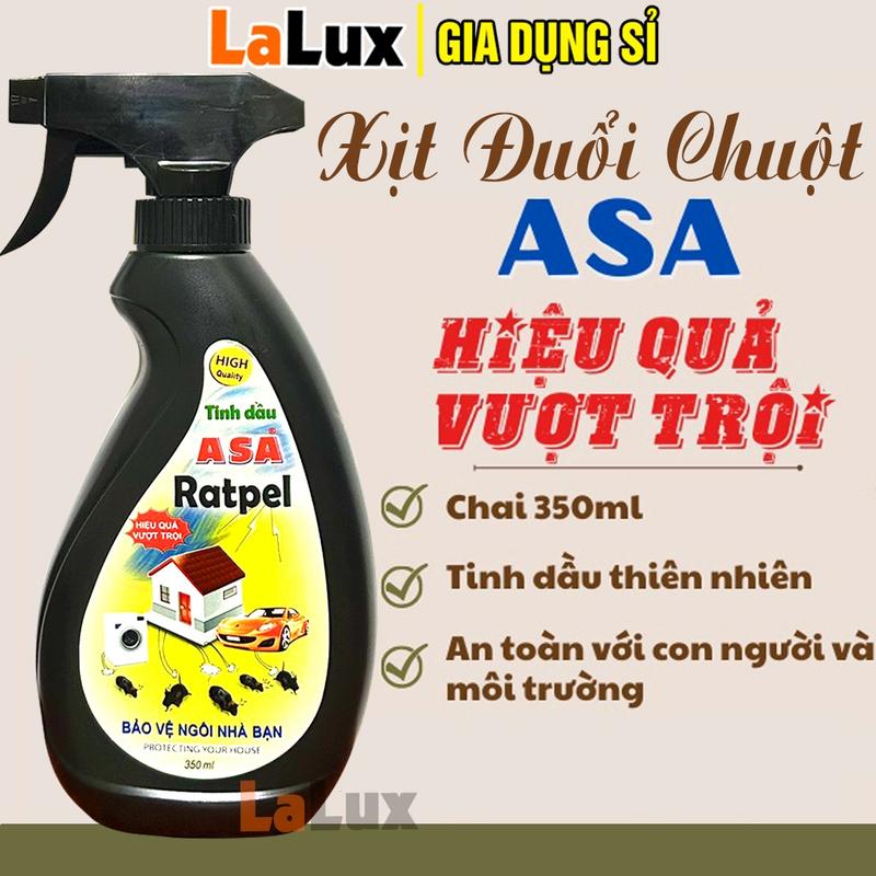Xịt Đuổi Chuột Ô Tô Thảo Mộc Tinh Dầu Bạc Hà ASA Ratpel 350ml