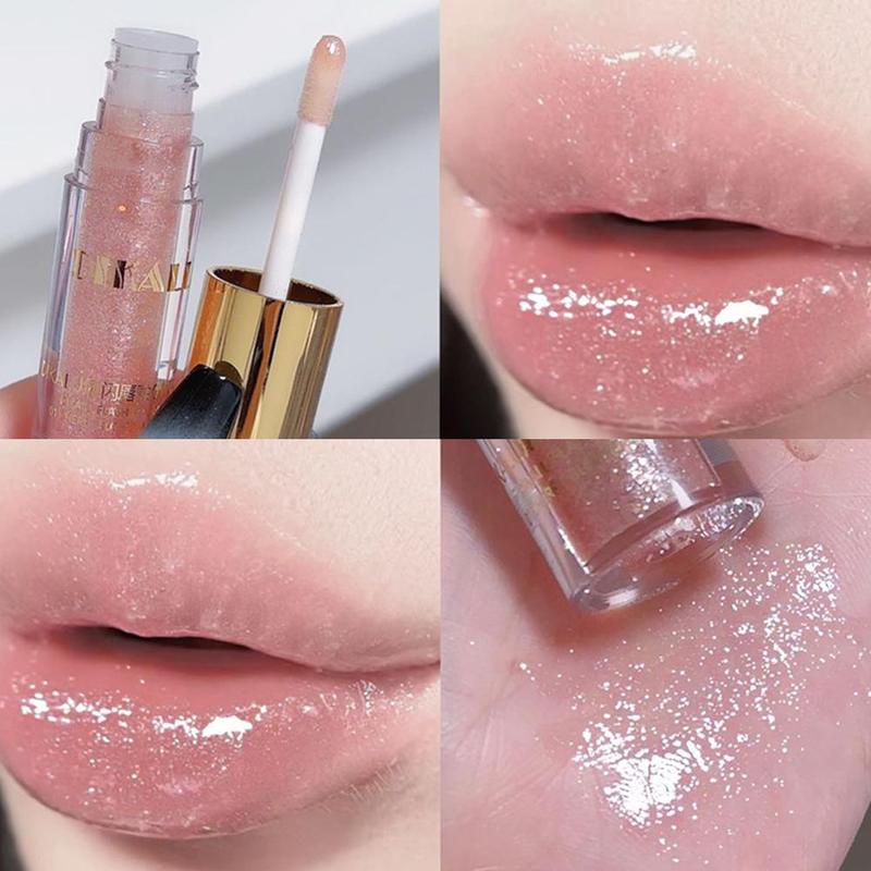 Product Introduction of DIKALU Sparkling Lip Glaze Mirror Lip Glaze Fine Glitter Lip Gloss Transparent Lip Gloss Water Gloss Lipstick 24