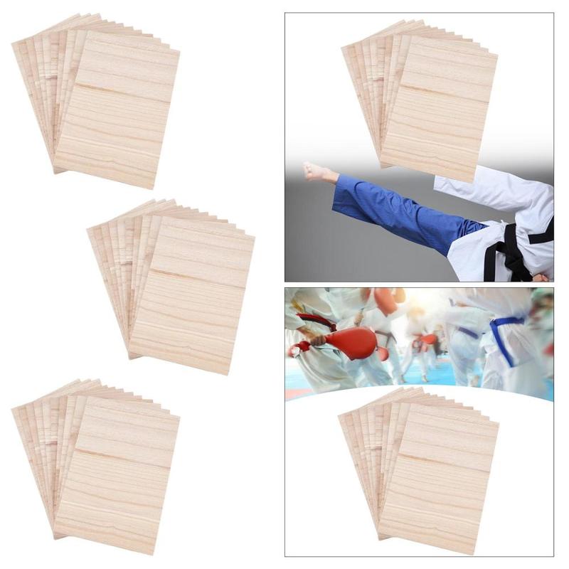 10 Pieces Wood Breaking Board Training Equipment Punching Taekwondo Board 4