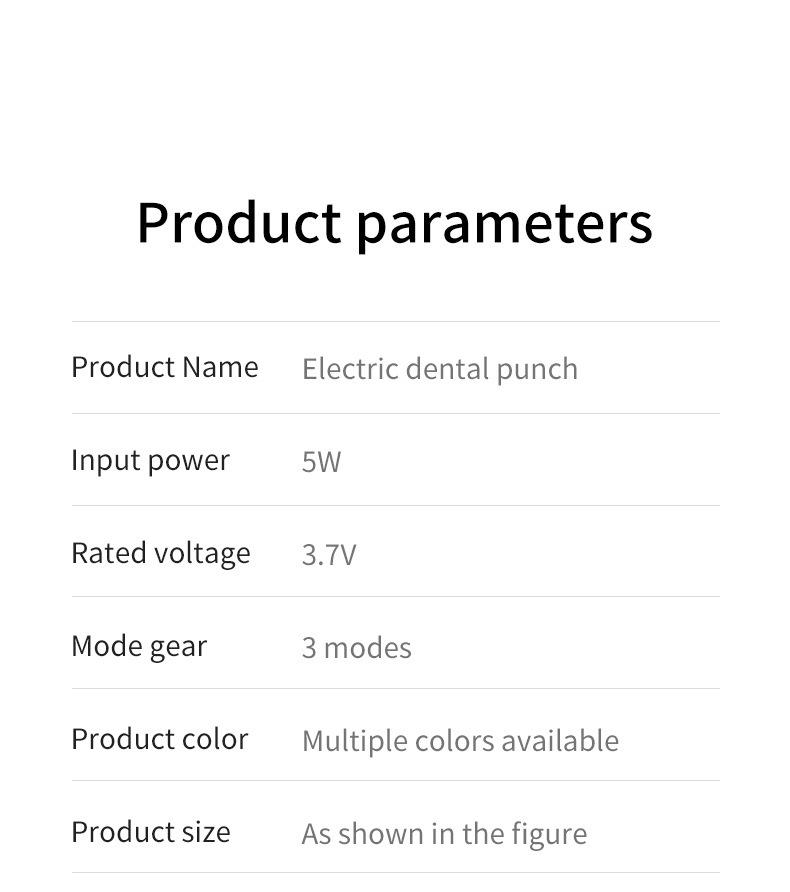 Product Introduction of Electric Water Pick Teeth Cleaning Machine Water Toothpick Removing Residual Teeth Waterpik Oral Dental Instrument 18