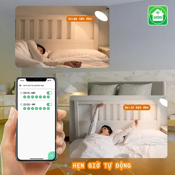 [CHỐNG GIẬT] Công tắc cảm ứng Hunonic Datic 1 Nút Công Suất Lớn kết nối Wifi điều khiển bình nóng lạnh, điều hoà 8