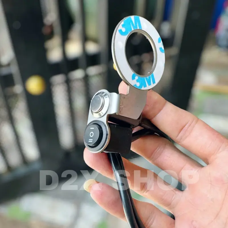 Công Tắc Lắp Ghi Dông Trợ Sáng 2 Màu Cos - Pha - Passing Phụ Kiện - Phụ Tùng 0