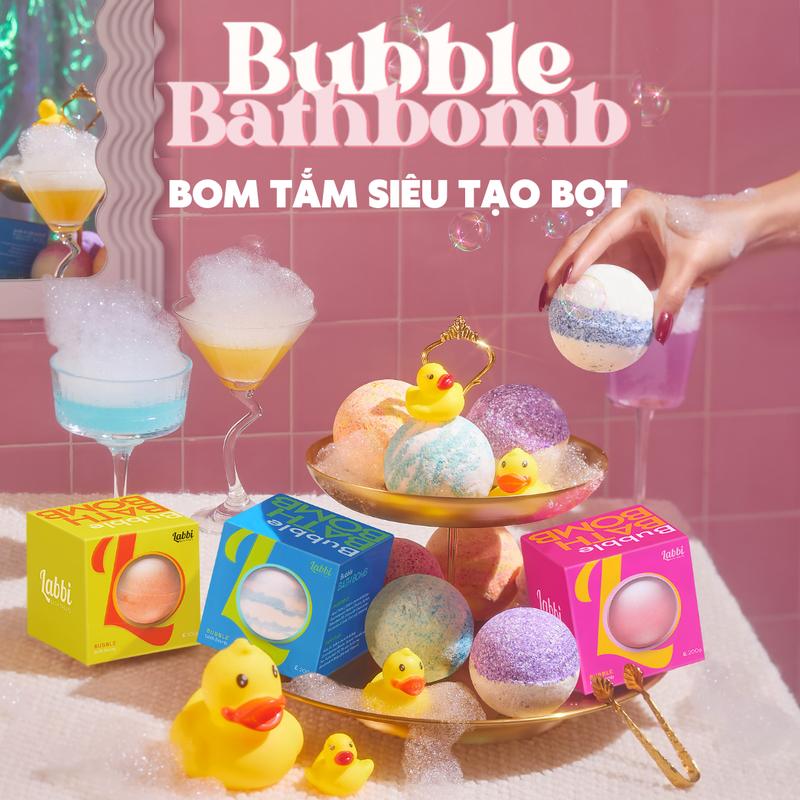 TỔNG HỢP VIÊN SIÊU TẠO BỌT BỒN TẮM Labbi Bubble Bath bomb Viên tạo bọt bồn tắm Bom tắm tạo bọt Dưỡng Body