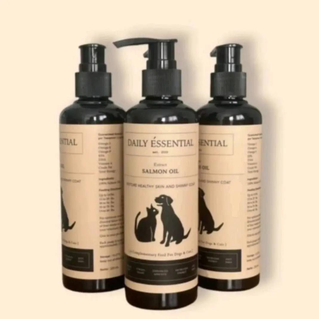 Daily Essential SALMON OIL 250ml Dog Cat Minyak Ikan Salmon Anjing