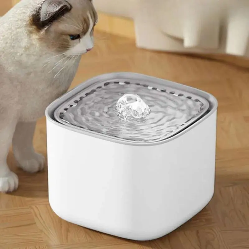 Bình Máy Uống Nước Cho Mèo, Dung Tích Lớn (3L), Đài Phun Nước Tự Động Lọc Tuần Hoàn, Chạy Bằng USB, Không Tiếng Ồn, Thích Hợp Cho Mèo, Máy Uống Nước 0
