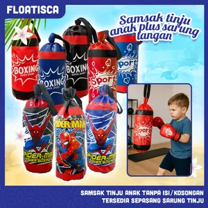 Mainan Set Samsak & Sarung Tinju Boxing Anak Laki-Laki – Spiderman Floatisca