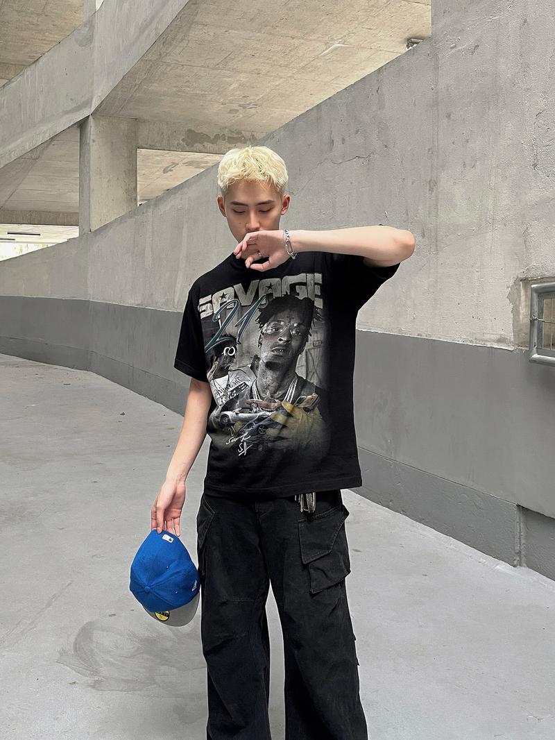 Product Introduction of Áo thun Continuous - CTNS - 21 SAVAGE X [Playboi Carti]/ Black 240GMS Sản phẩm 27