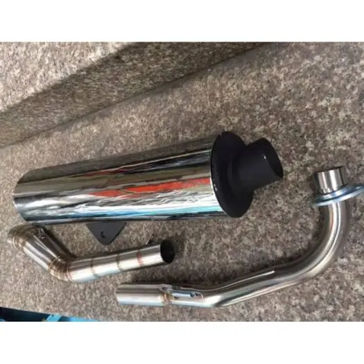 Bô xe máy thay thế cbr redleo full cổ 2 khúc cong Inox Bô xe máy Phụ Tùng Phụ Kiện pô uma pô  sirius pô nổ pô  sirius pô  nổ pô zin  sirius 4
