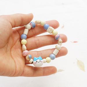 Gelang Manik Seramik, Jingdezhen, Gaya Purba Segar, Aksesori Gaya Etnik, Gelang Mudah, Untuk Wanita, Sesuai untuk Musim Panas, Padanan Bangles Bracelets