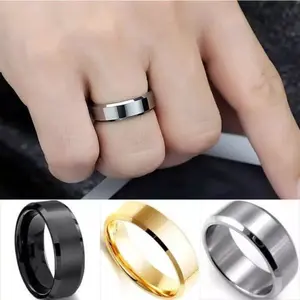 Cincin Titanium Anti Karat Anti Luntur Pria dan wanita Fashion Cewek Cowok