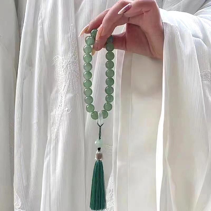 Vòng Tay Tua Rua 12Mm, Chuỗi Hạt Xoắn Tay Phong Cách Cổ Xưa, Mặt Dây Chuyền Mân Côi Phật Giáo Tây Tạng, Quà Tặng Trang Sức