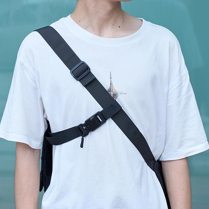 Product Introduction of Three Point Auxiliary Fixed Shoulder Bag Anti Slip Strap Quick Detachable Backpack Stabilizer Strap for Sling Packs & Messengers 2